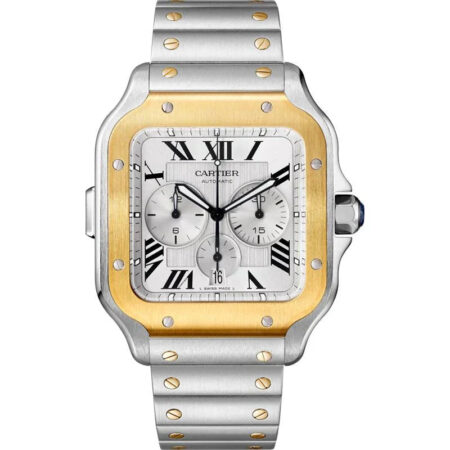 Santos XL Gold Bezel (White)