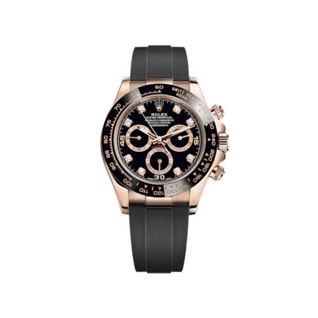Daytona Oyster Flex Rose Gold Diamonds (Black)